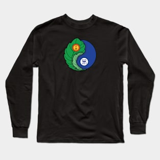 Leaf Yin Yang Long Sleeve T-Shirt